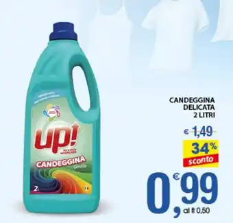 Qui Discount CANDEGGINA DELICATA 2 LITRI offerta