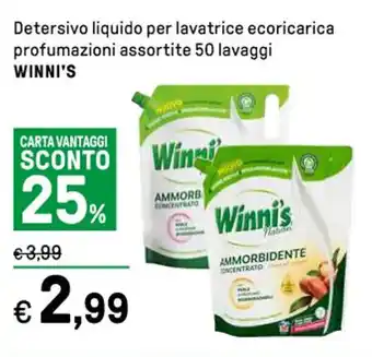 Iper La Grande Detersivo liquido per lavatrice ecoricarica profumazioni assortite 50 lavaggi WINNI'S offerta