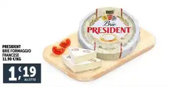 Deco Supermercati PRESIDENT BRIE FORMAGGIO FRANCESE offerta