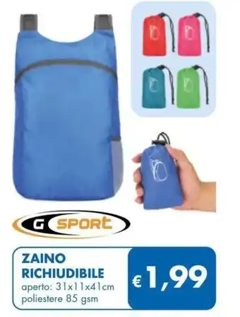 MD Discount GSPORT ZAINO RICHIUDIBILE offerta