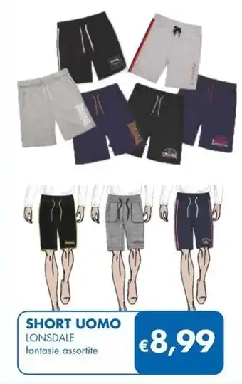 MD Discount SHORT UOMO LONSDALE fantasie assortite offerta