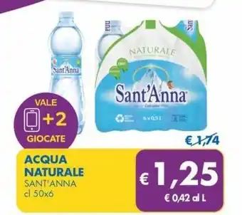 MD Discount ACQUA NATURALE SANT'ANNA cl 50x6 offerta