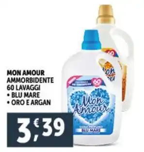 Deco Supermercati MON AMOUR AMMORBIDENTE 60 LAVAGGI offerta