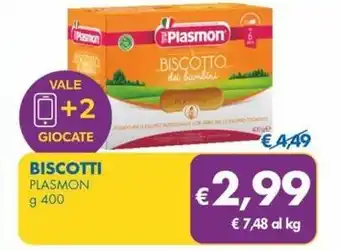 MD Discount BISCOTTI PLASMON g 400 offerta