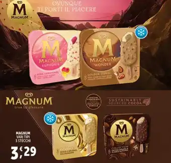 Deco Supermercati MAGNUM VARI TIPI 3 STECCHI offerta