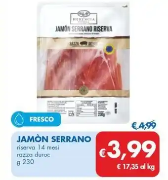 MD Discount JAMON SERRANO riserva 14 mesi razza duroc g 230 offerta