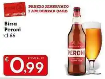 Despar Birra Peroni cl 66 offerta