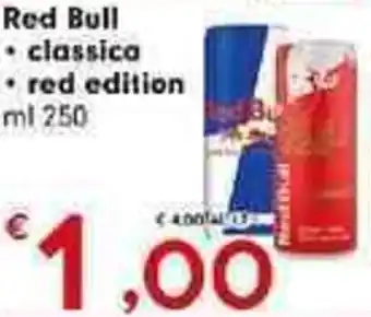 Despar Red Bull classica red edition ml 250 offerta