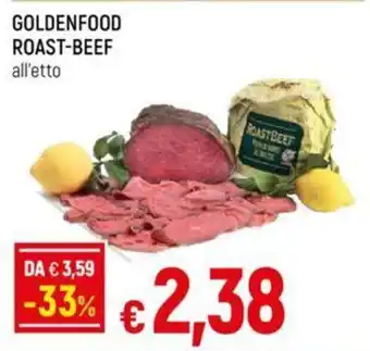 Galassia GOLDENFOOD ROAST-BEEF all'etto offerta