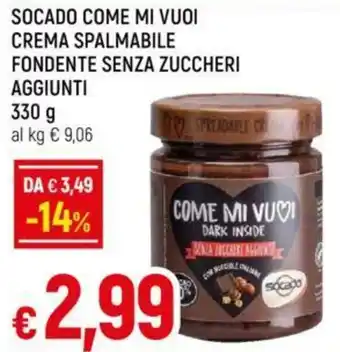 Galassia SOCADO COME MI VUOI CREMA SPALMABILE AGGIUNTI 330 g offerta