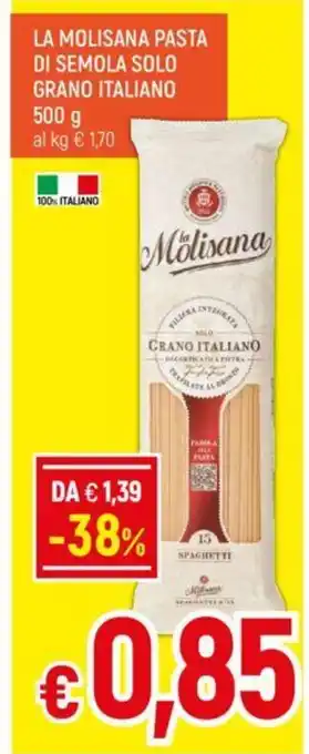 Galassia LA MOLISANA PASTA DI SEMOLA SOLO GRANO ITALIANO 500 g offerta