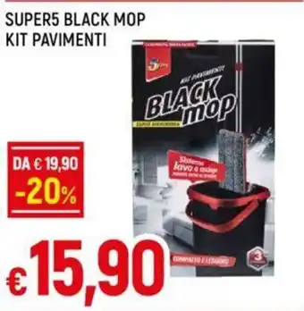 Galassia SUPER5 BLACK MOP KIT PAVIMENTI offerta