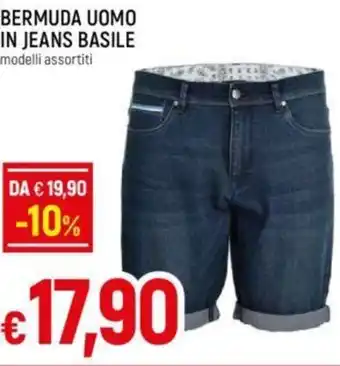 Galassia BERMUDA UOMO IN JEANS BASILE offerta