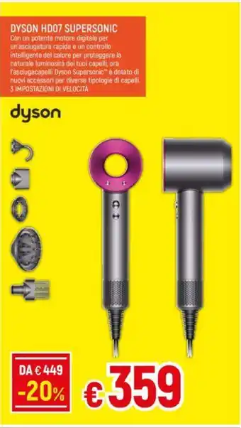 Galassia DYSON HD07 SUPERSONIC offerta