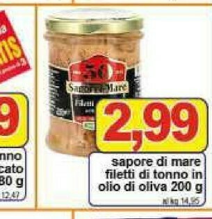 Pewex Sapori di mare - filetti di tonno in olio di oliva 200 g(ml) offerta