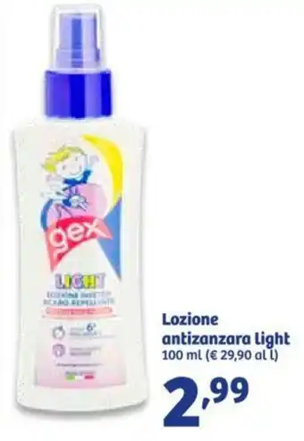 In'S Mercato Lozione antizanzara light 100 ml offerta