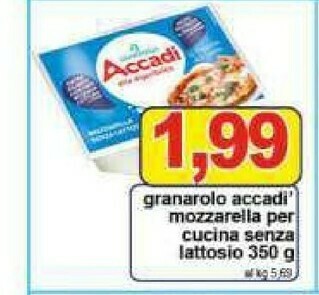 Pewex Accadì mozzarella per cucina senza lattosio offerta