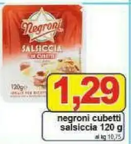 Pewex Cubetti salsiccia 120 g offerta