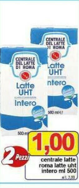Pewex Latte intero a lunga conservazione uht 500 g(ml) offerta