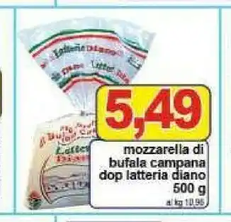 Pewex Latteria diano mozzarella di bufala campana dop offerta