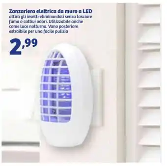 Zanzariera elettrica da muro a LED
