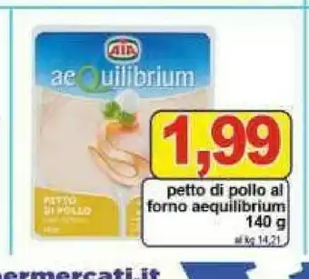 Pewex Petto di pollo al forno aequilibrium 140 g(ml) offerta