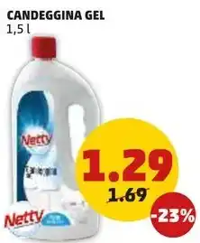 PENNY CANDEGGINA GEL 1,5 l offerta