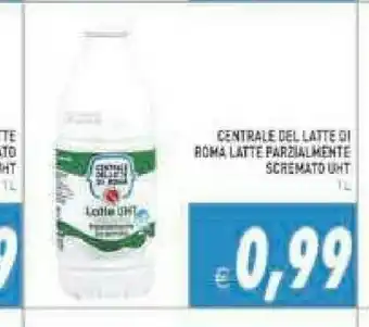 Pim Supermercati Centrale del latte di roma - latte uht parzialmente scremato 1000 g(ml) offerta