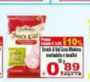 CTS Supermercati Snack&ai casa modena mortadella e tarafini offerta