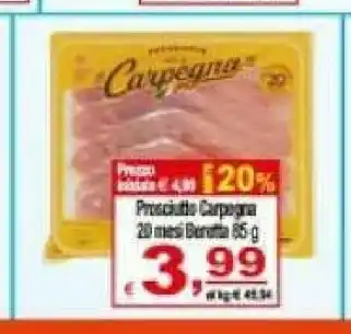 CTS Supermercati Prosciutto carpegna 20 mesi offerta