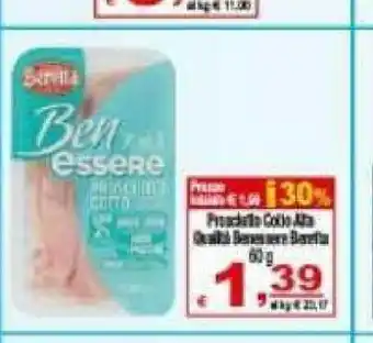 CTS Supermercati Prosciutto cotto alta qualita offerta