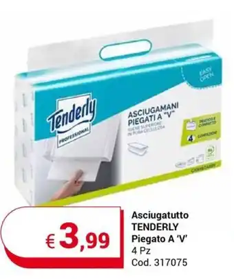 Centro Cash Asciugatutto TENDERLY Piegato A 'V' 4 Pz offerta