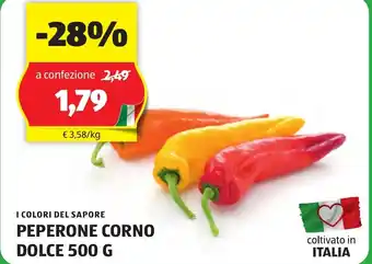 ALDI I COLORI DEL SAPORE PEPERONE CORNO DOLCE 500 G offerta