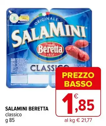 Iperal SALAMINI BERETTA classico g 85 offerta