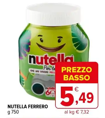 Iperal NUTELLA FERRERO g 750 offerta