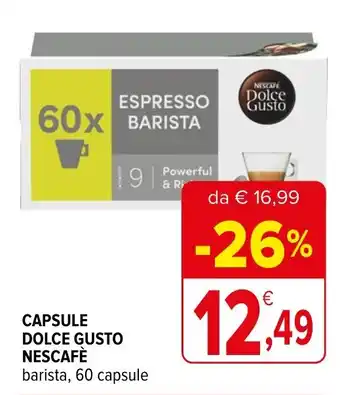 Iperal CAPSULE DOLCE GUSTO NESCAFÈ barista, 60 capsule offerta