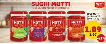 PENNY SUGO MUTTI gusti assortiti 280 g offerta