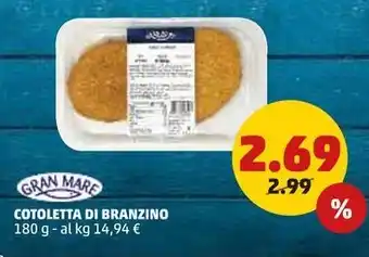 PENNY COTOLETTA DI BRANZINO 180 g offerta