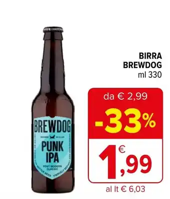 Iperal BIRRA BREWDOG ml 330 offerta