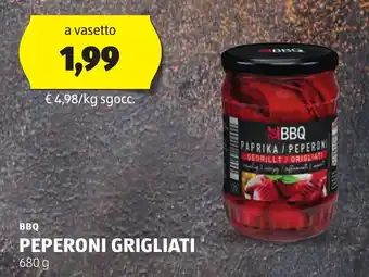 ALDI BBQ PEPERONI GRIGLIATI 680 g offerta