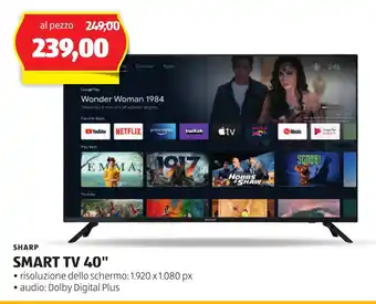 ALDI SHARP SMART TV 40" offerta