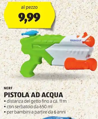 ALDI NERF PISTOLA AD ACQUA offerta