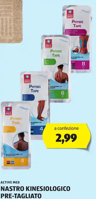 ALDI ACTIVE MED NASTRO KINESIOLOGICO PRE-TAGLIATO offerta