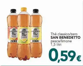 Altasfera Thè classico/zero SAN BENEDETTO pesca/limone 1,5 litri offerta