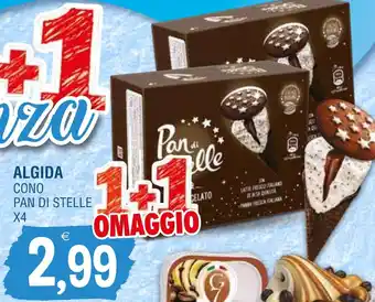 Gruppo La Tirrenica ALGIDA CONO PAN DI STELLE X4 offerta