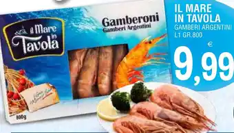 Gruppo La Tirrenica IL MARE IN TAVOLA GAMBERI ARGENTINI L1 GR. 800 offerta