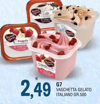 Gruppo La Tirrenica G7 VASCHETTA GELATO ITALIANO GR.500 offerta