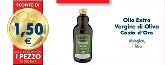 Esselunga Olio Extra Vergine di Oliva Costa d'Oro biologico, 1 litro offerta