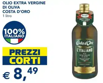 Esselunga OLIO EXTRA VERGINE DI OLIVA COSTA D'ORO 1 litro offerta