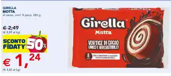 GIRELLA MOTTA al cacao, conf. 8 pezzi, 280 g